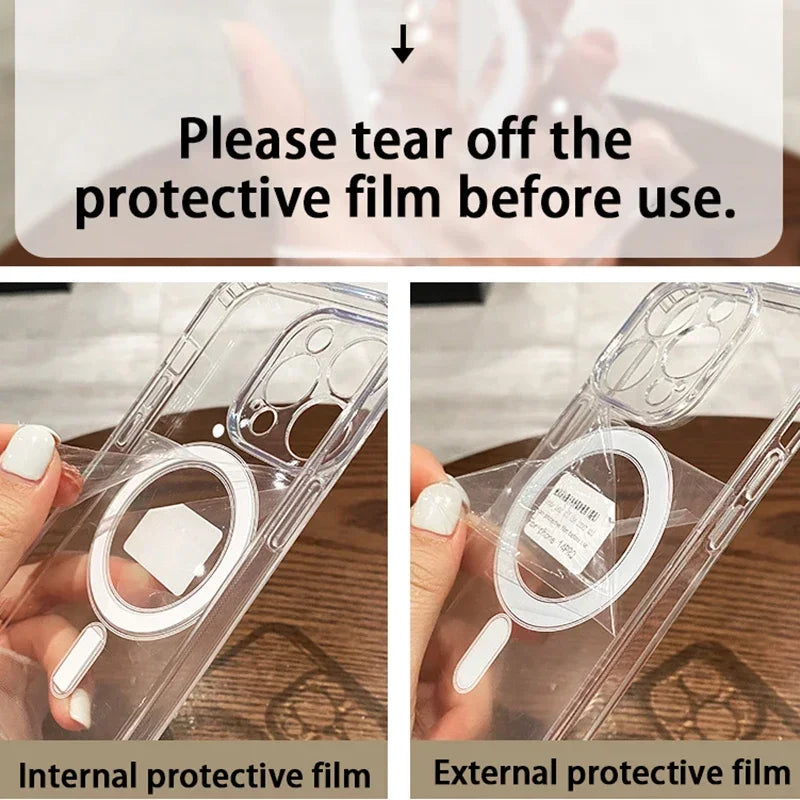 Coque transparent pour iPhone 11 12 13 14 15 Pro Max Plus Mini
